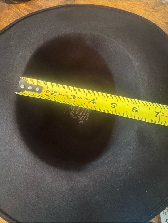 Vintage Black Wool Wide Brim Bow Dress Hat USA Church‎ Formal Round Crown main image 6